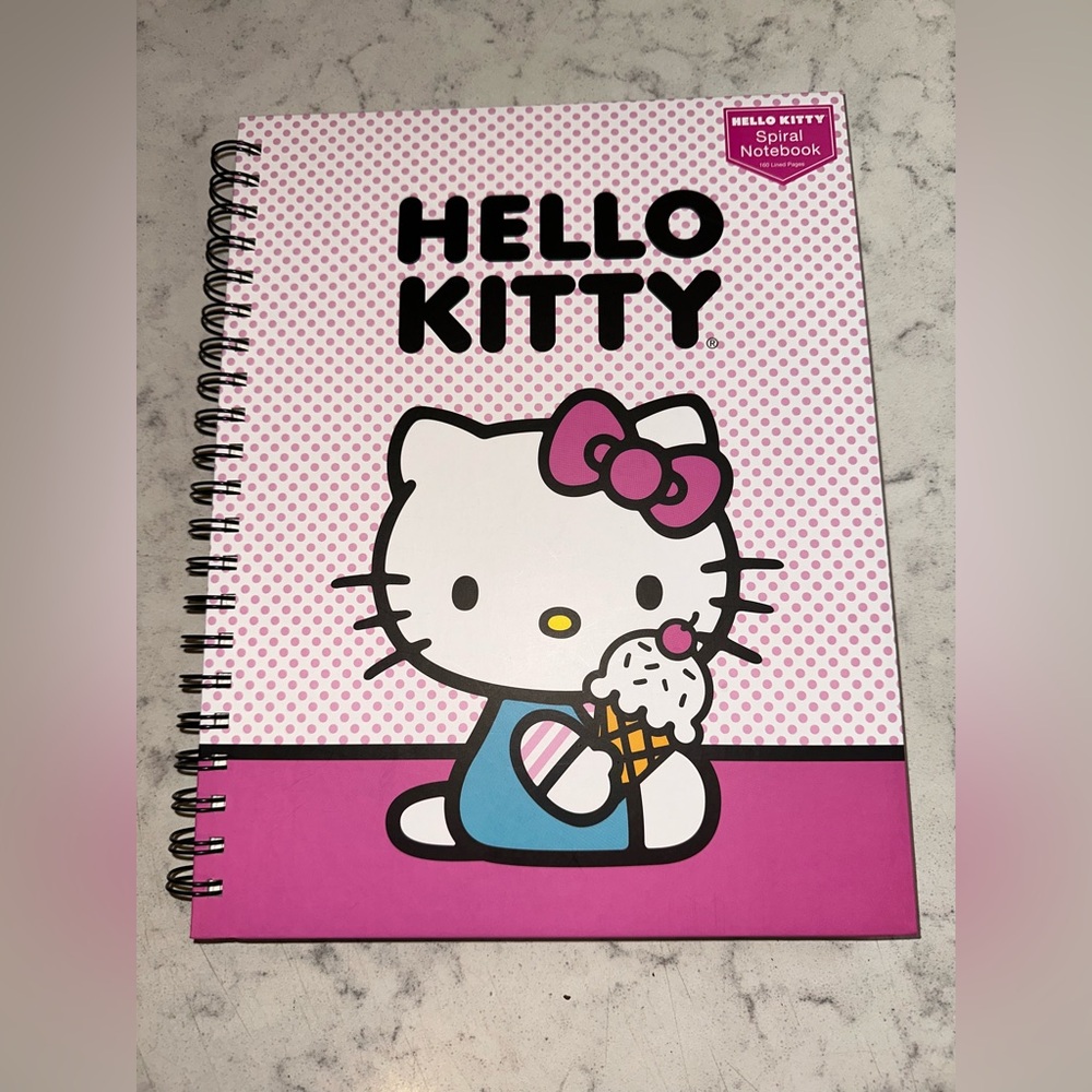 Hello Kitty and Friends Spiral Notebook Hard Cover 160 Lined Pages